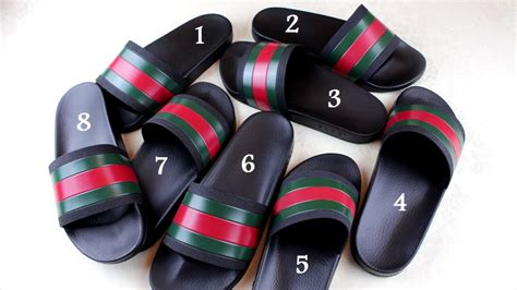 fake gucci sandals vs real|faux gucci flip flops.